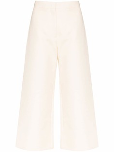 Jil Sander укороченные расклешенные брюки