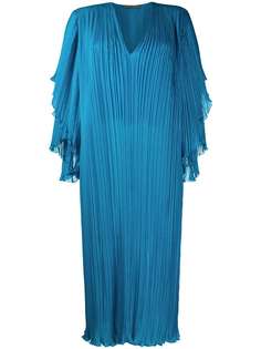 Alberta Ferretti плиссированное платье-трапеция