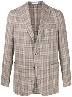 Boglioli клетчатый пиджак узкого кроя