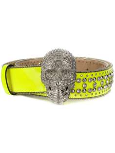 Philipp Plein ремень с декором Skull и кристаллами