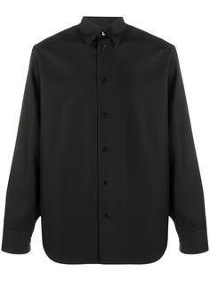 Jil Sander рубашка с заостренным воротником
