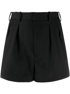 Saint Laurent шорты строгого кроя с завышенной талией