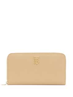 Burberry кошелек с круговой молнией и декором Monogram