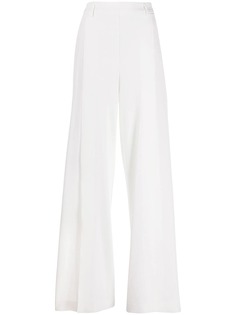 Blumarine брюки широкого кроя с разрезами
