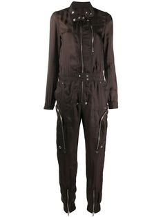 Rick Owens комбинезон с длинными рукавами и молниями