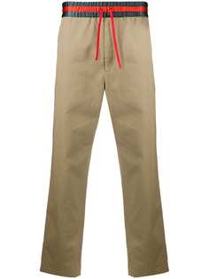 Gucci укороченные брюки чинос с отделкой в полоску