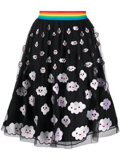 Alice+Olivia юбка Catrina с вышивкой