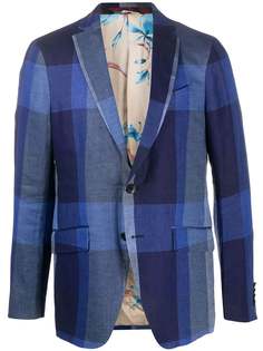 Etro клетчатый пиджак
