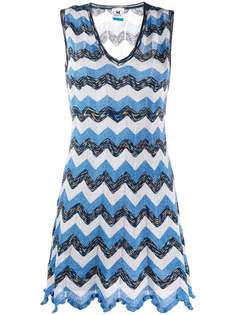 M Missoni трикотажное платье с узором зигзаг
