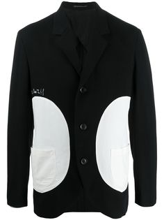 Yohji Yamamoto пиджак в стиле колор-блок