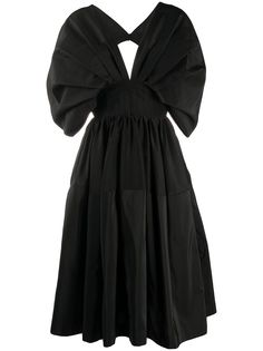 Alexander McQueen платье миди с пышными рукавами