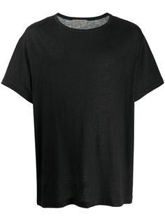 Yohji Yamamoto футболка свободного кроя с графичным принтом