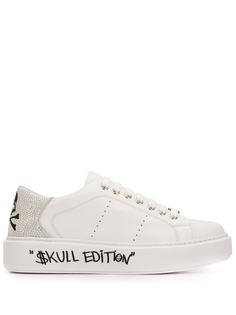 Philipp Plein кроссовки с кристаллами и декором Skull