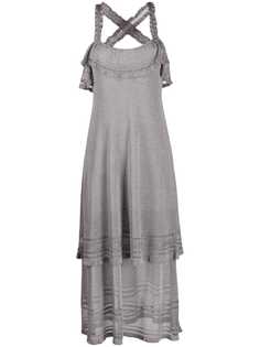 M Missoni платье с оборками и люрексом