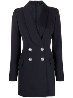 Balmain двубортное платье-блейзер