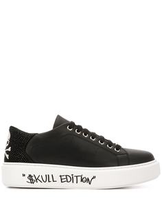 Philipp Plein кеды с декором Skull и кристаллами