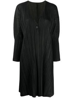 Pleats Please Issey Miyake однобортное пальто