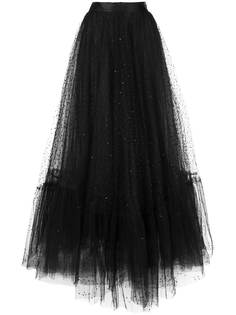 Marchesa платье с прозрачной юбкой