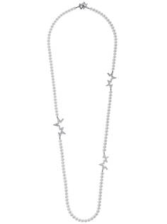 Tasaki золотое колье Abstract Star с жемчугом и бриллиантами