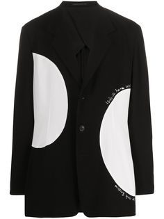 Yohji Yamamoto пиджак в стиле колор-блок