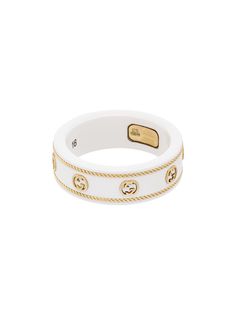 Gucci золотое кольцо с логотипом GG