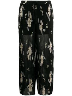 Etro брюки Camelia с цветочным принтом