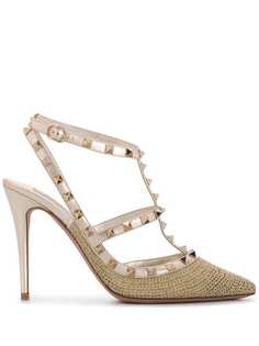 Valentino туфли Rockstud с ремешком на щиколотке