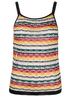 Missoni трикотажный топ в полоску