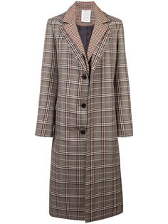 Monse plaid single breasted coat