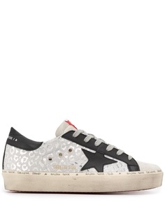 Golden Goose кроссовки Hi Star с леопардовым принтом