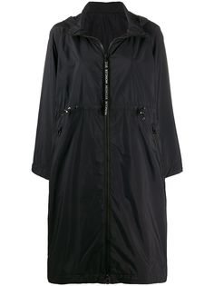 Moncler пальто с капюшоном и кулиской