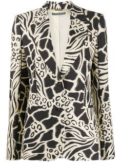 Alberta Ferretti жаккардовый блейзер