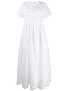 RedValentino платье миди с перфорацией