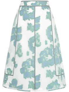 3.1 Phillip Lim Abstract Daisy a-line skirt