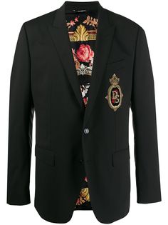Dolce & Gabbana пиджак Martini с нашивкой