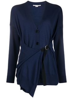 Stella McCartney кардиган с запахом и пряжкой на поясе