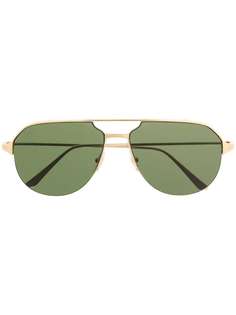 Cartier Eyewear солнцезащитные очки-авиаторы с двойным мостом