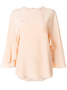Chloé блузка с оборками на рукавах