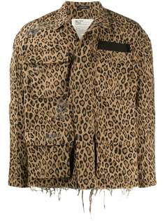 R13 куртка с леопардовым принтом