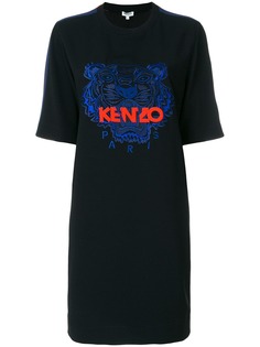Kenzo трикотажное платье с тигром