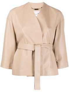 Manzoni 24 belted wrap jacket