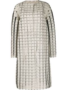 Bottega Veneta пальто с перфорацией
