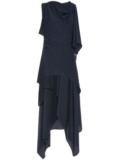 JW Anderson платье асимметричного кроя с драпировкой