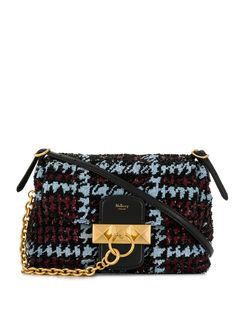 Mulberry сумка Keeley размера мини в ломаную клетку
