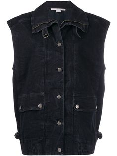Stella McCartney джинсовый жилет оверсайз