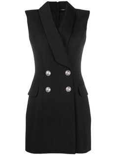 Balmain платье-блейзер без рукавов