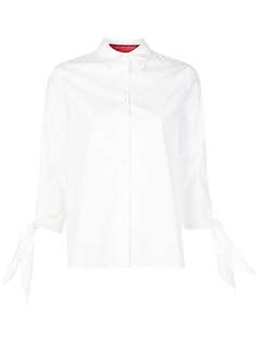 Carolina Herrera рубашка на пуговицах с завязками на рукавах