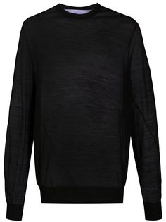 Ann Demeulemeester прозрачный джемпер тонкой вязки