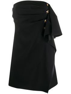 Versace короткое платье с оборками