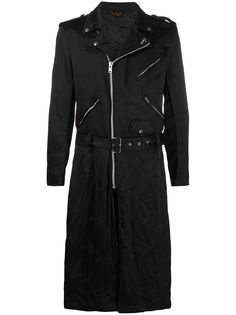 Comme Des Garçons Homme Plus тренч Strong Will в байкерском стиле
